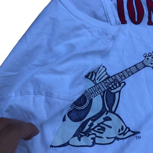 TRUE Religion T Shirt Buddha BIG LOGO Large White - Picture 6 of 7